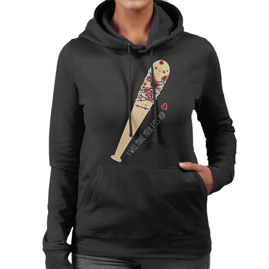 Vampire Bat Lucille Negan Walking Dead Women’s Hooded Sweatshirt