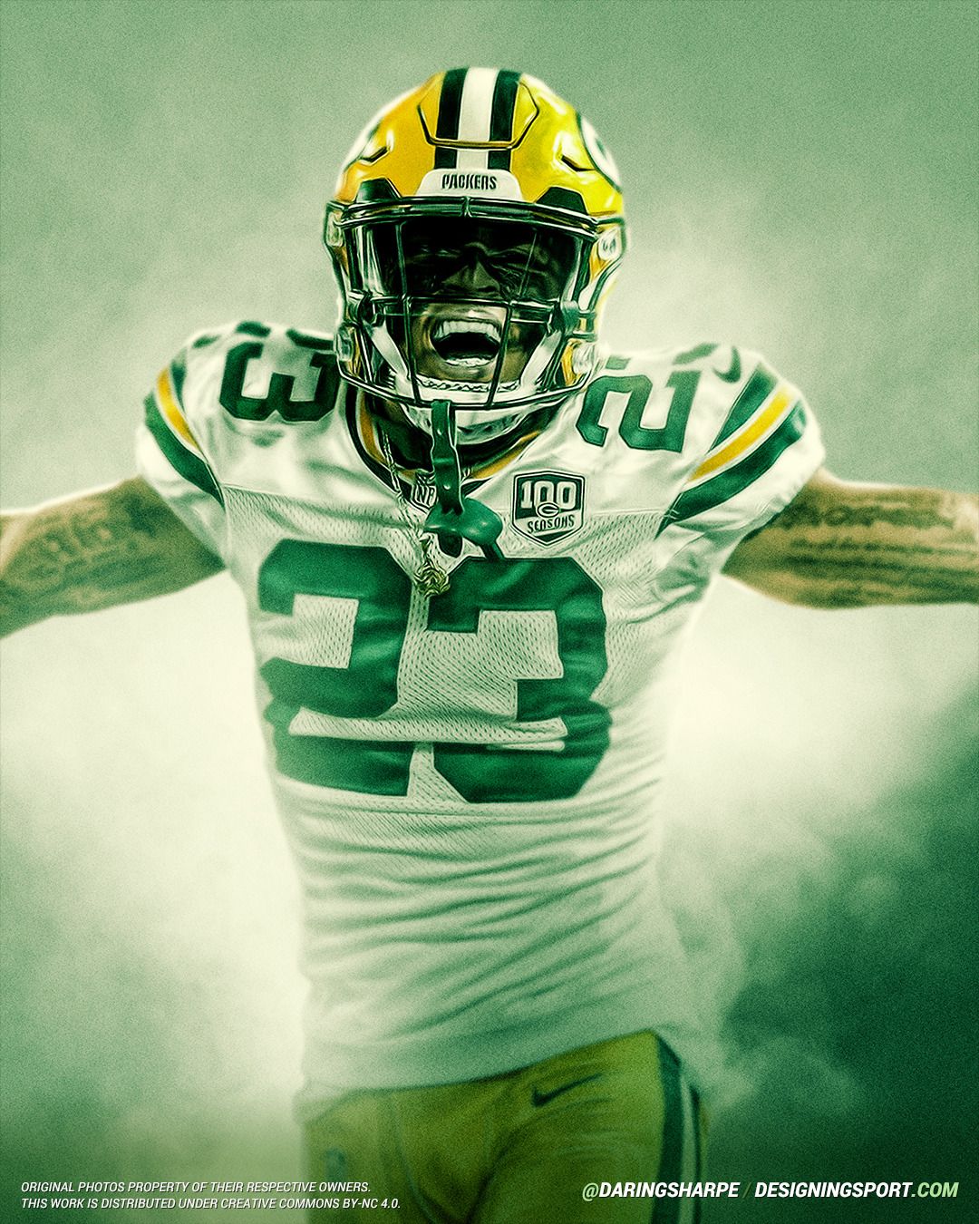 Jaire Alexander #23 Green Bay Packers Poster Canvas poster canvas