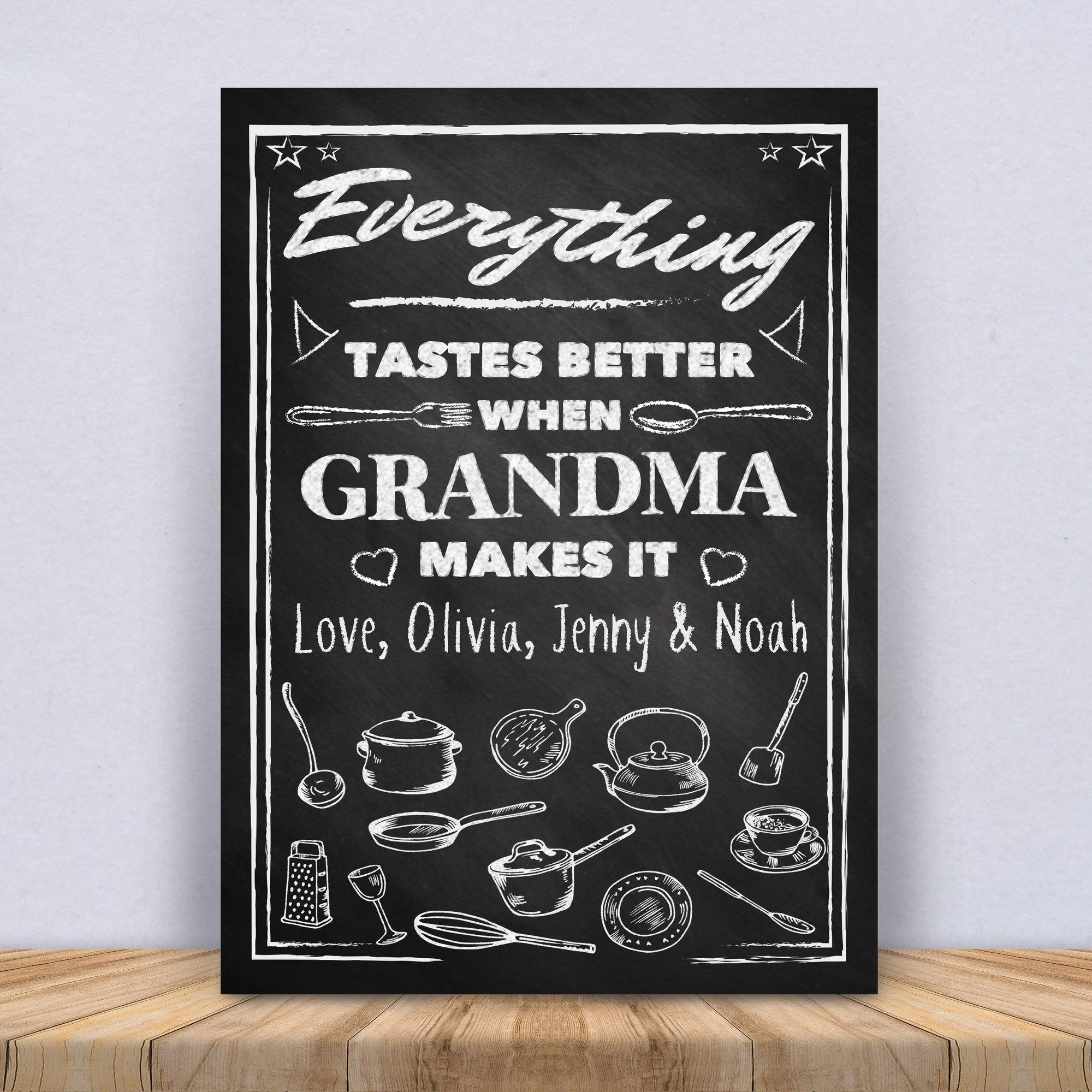 [Personalized Name] – Grandma Makes It – Gift For Friend – Canvas Prints, Wall Art, Home Decor