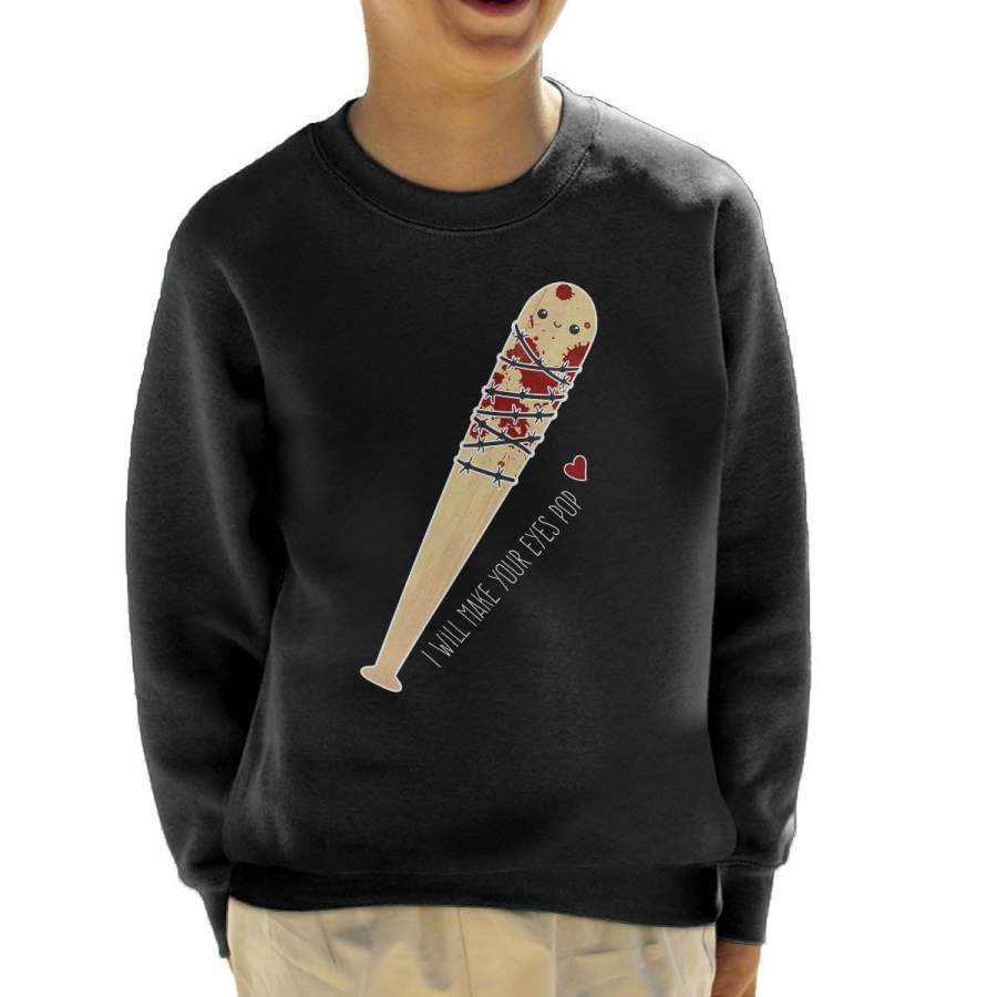 Vampire Bat Lucille Negan Walking Dead Kid’s Sweatshirt