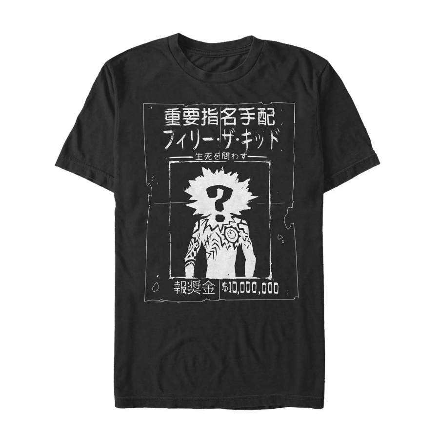 Cannon Busters Men’s Japanese Characters Philly the Kid Poster  T Shirt