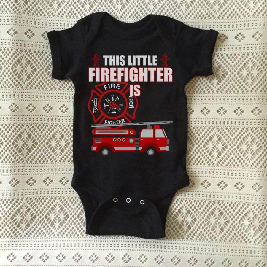 Personalized This Little Firefighter Is Shirts