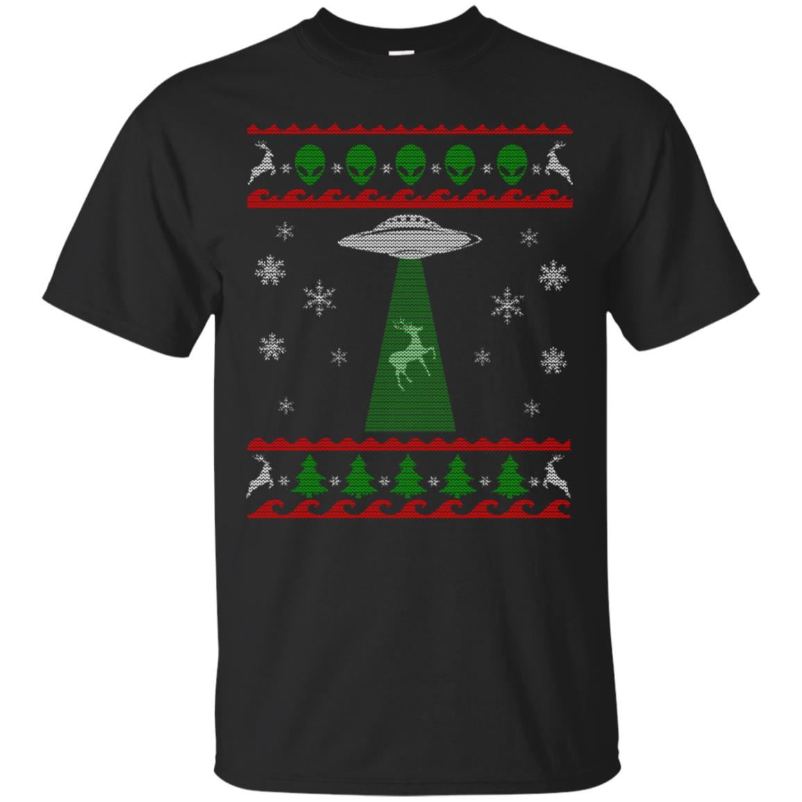 Ugly Christmas Sweater Abduction Reindeer Shirt