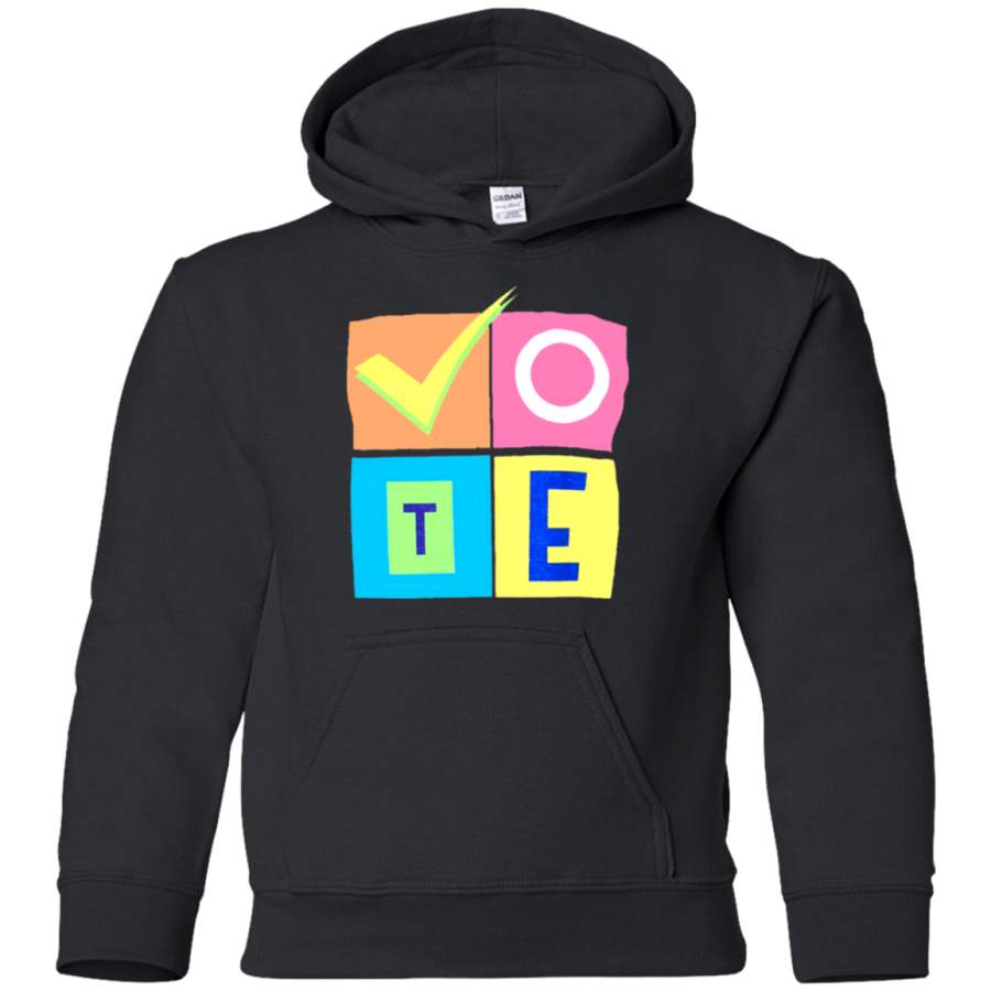 AGR MO Exclusive X Rock The Vote Shirt G185B Gildan Youth Pullover Hoodie