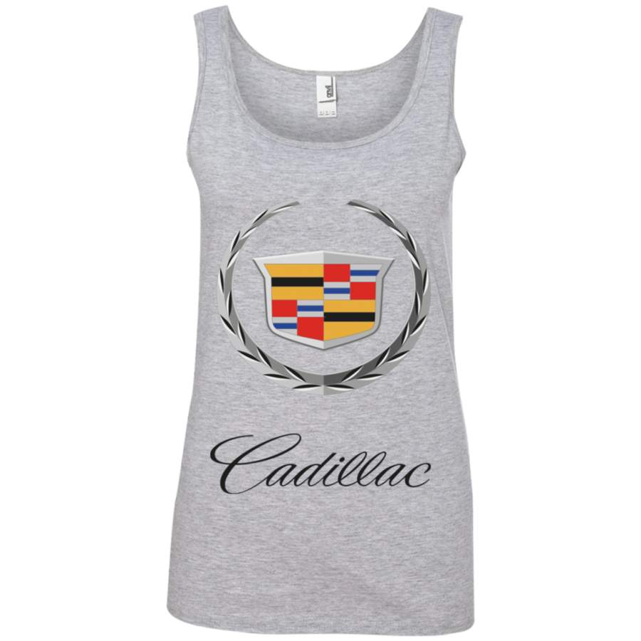 Cadillac Logo Ringspun Tank Top T-Shirt