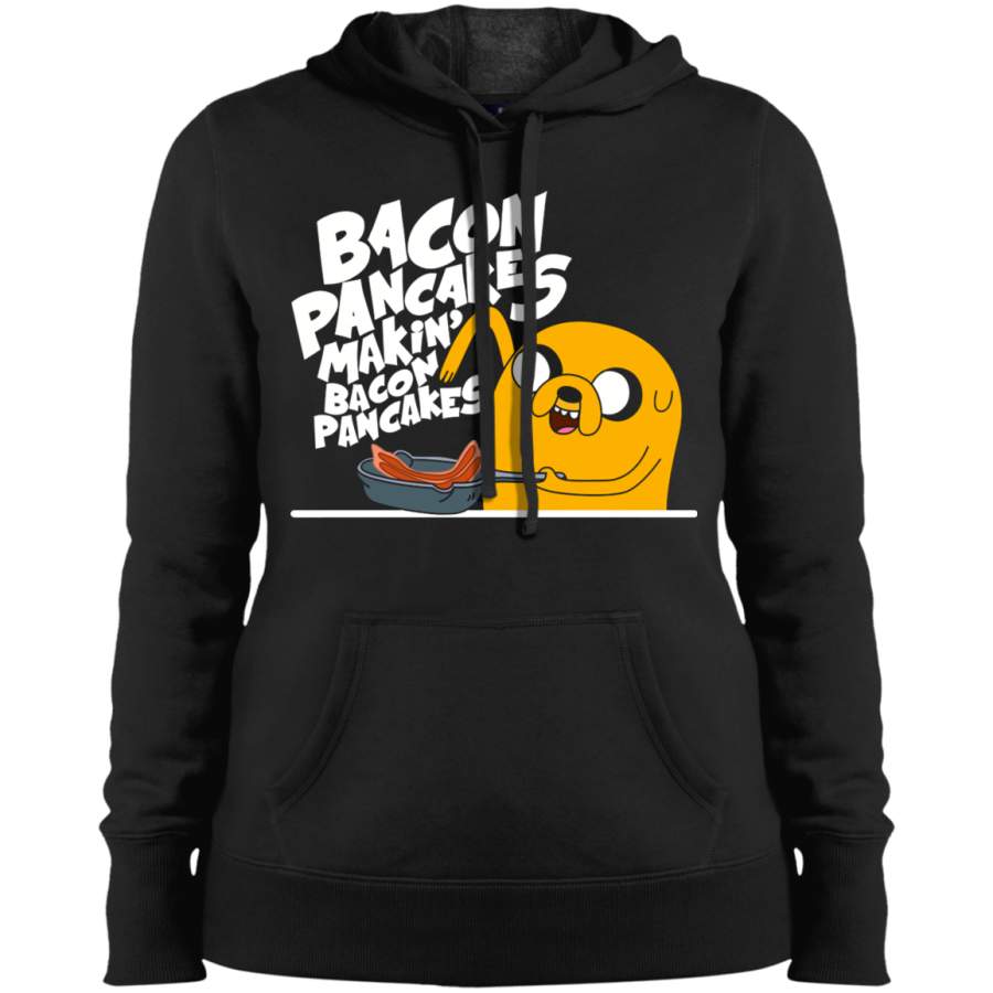 AGR Bacon Pancakes Ladies’ Pullover Hooded Sweatshirt