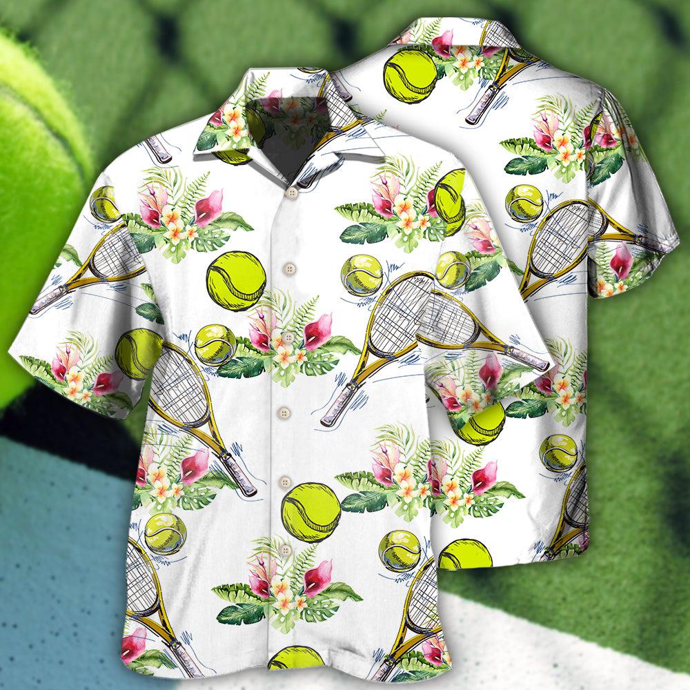 Tennis Tropical Floral Hawaii Shirt Ha100990