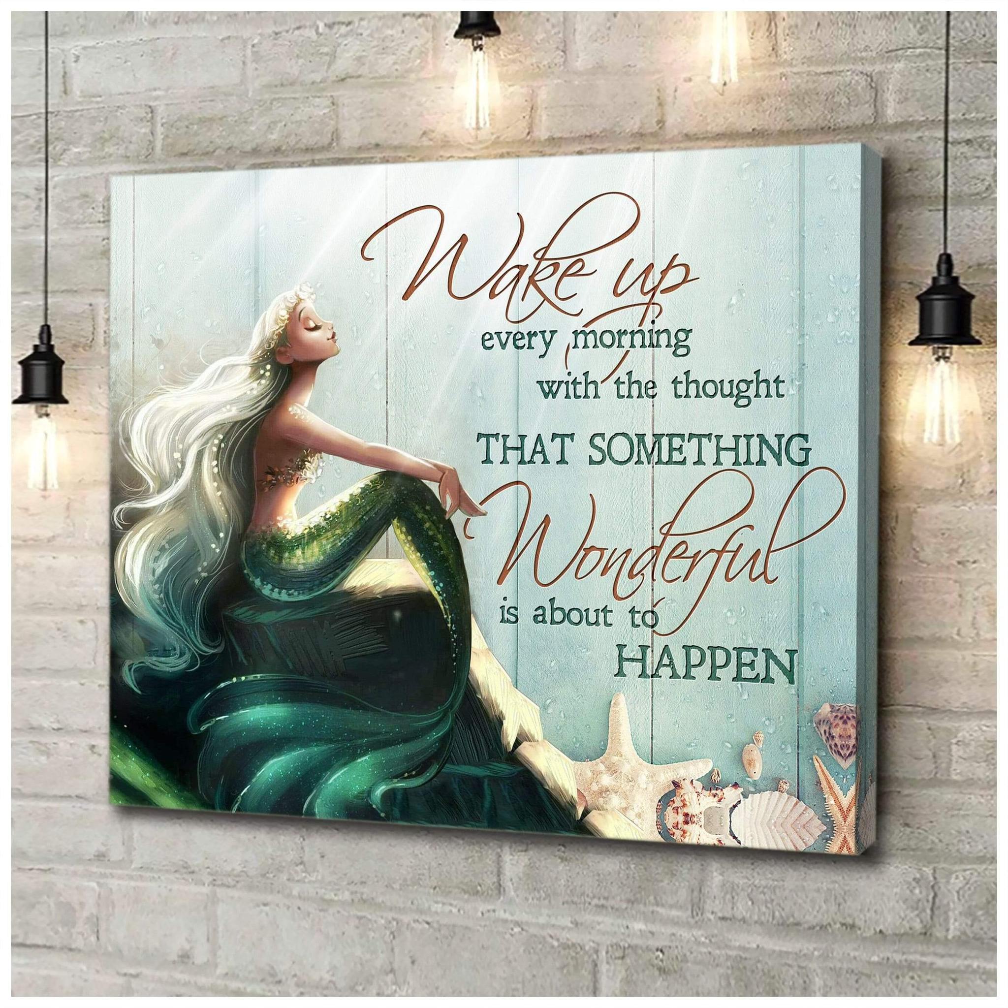 Wake Up Every Morning – Mermaid Premium Wall Art Canvas