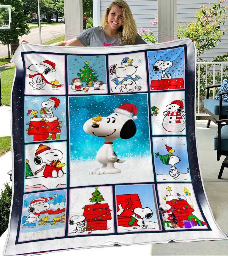 Cartoon Cartoon Snoopy Xmas Quilt Blanket-QT012016Qa