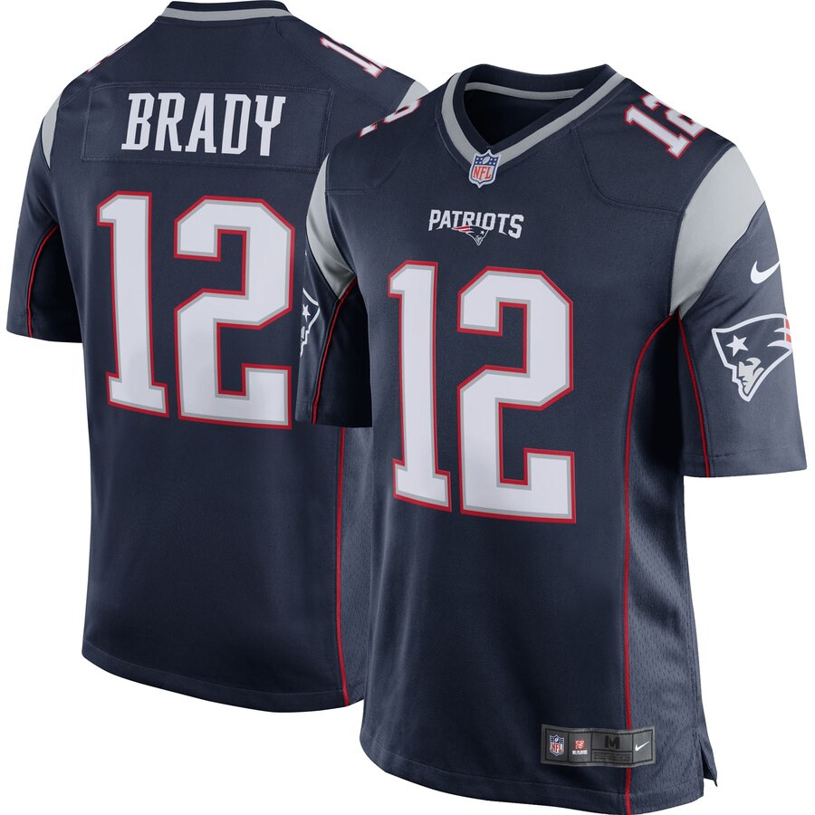 Tom Brady New England Patriots Youth Nike Team Color Game Jersey – Navy Blue