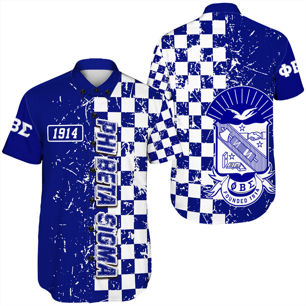 Fraternity Shirt – Phi Beta Sigma Caro Style Short Sleeve Shirt