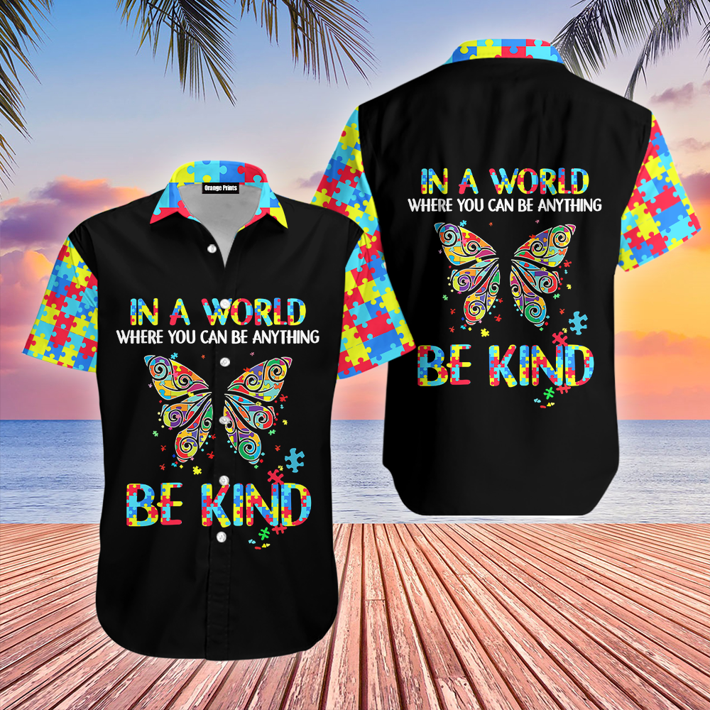 Autism Be Kind Aloha Hawaii Shirts For Men Women Ha71901