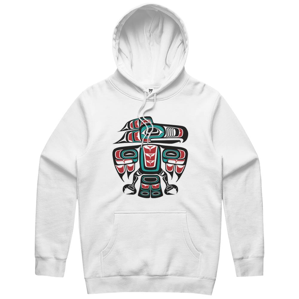 Haida Tlingit Native Raven Totem Hoodie