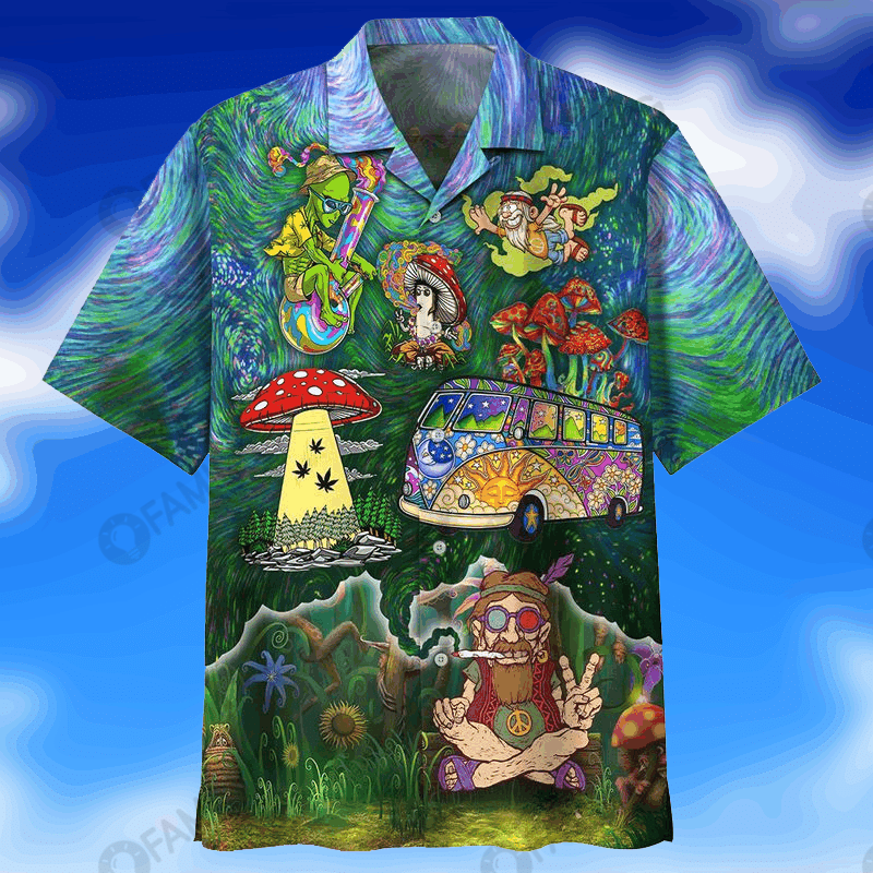 Hippie Hawaiian Shirt Ha42038