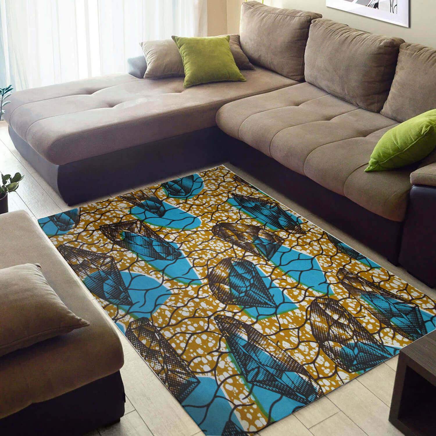 Inspired African Style Rugs Cute Natural Hair Afrocentric Art African Design Floor Rug African Inspired Home Decor WBG3344