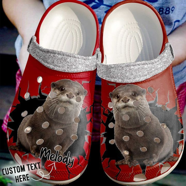 Animal – Otter Personalized Crack Wall clog Shoes For Men And Women