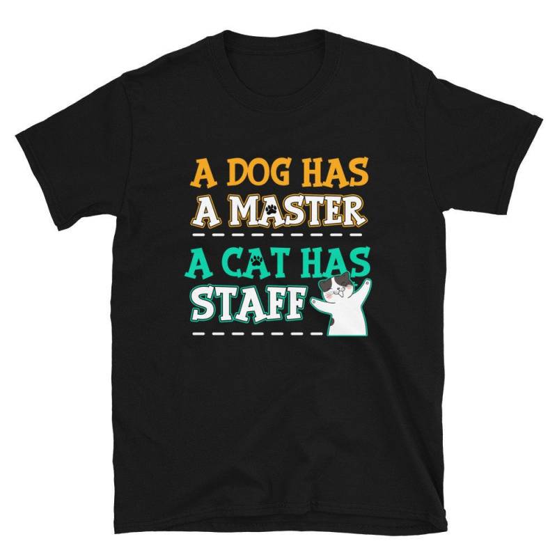 Crushtee Funny Kitten King Feline Owner Cat Boss A Cat Has Staff T shirt Long Sleeve Hoodie