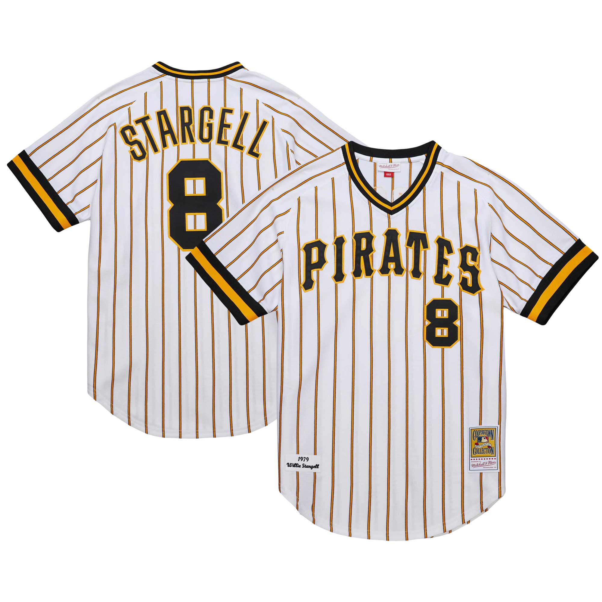 Willie Stargell Pittsburgh Pirates Mitchell & Ness Cooperstown Collection 1979 Authentic Jersey – White