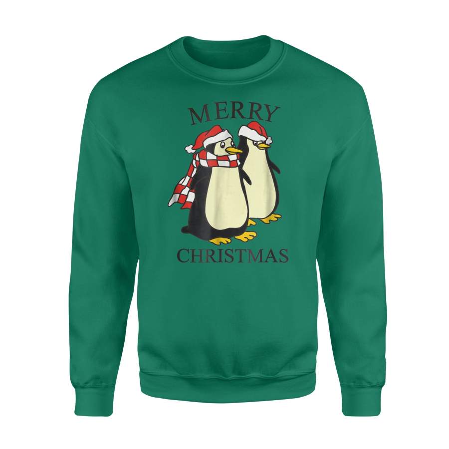 Christmas Funny Penguin Christmas Pajamas  Sweatshirt