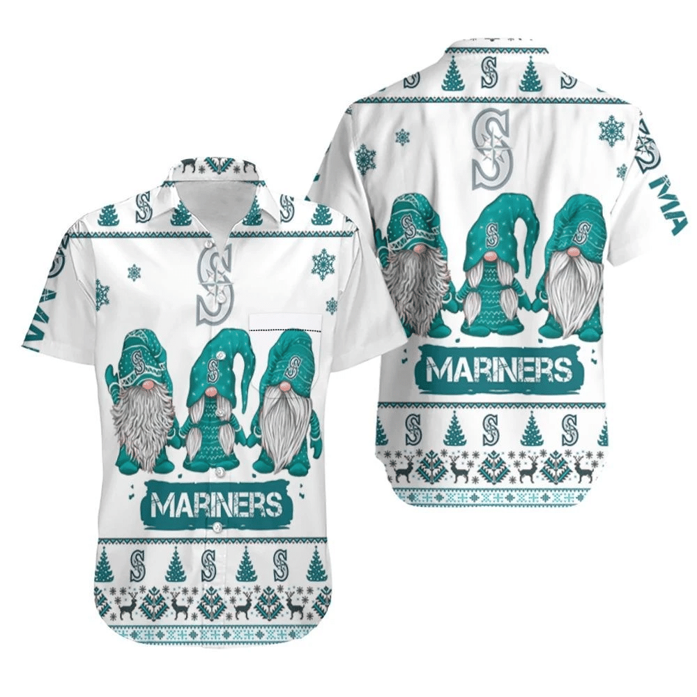 Christmas Gnomes Seattle Mariners Ugly Sweatshirt Hawaii Shirt Combo Beach Ha17033