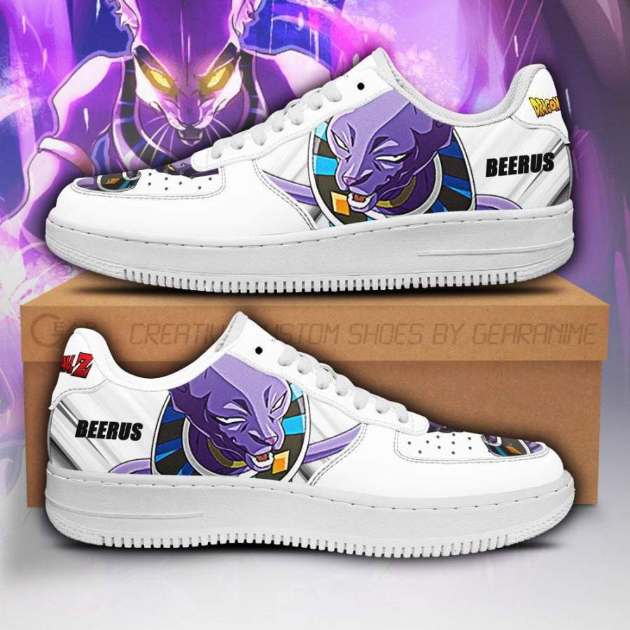 Beerus Air Sneakers Custom Dragon Ball Z Anime Shoes PT04