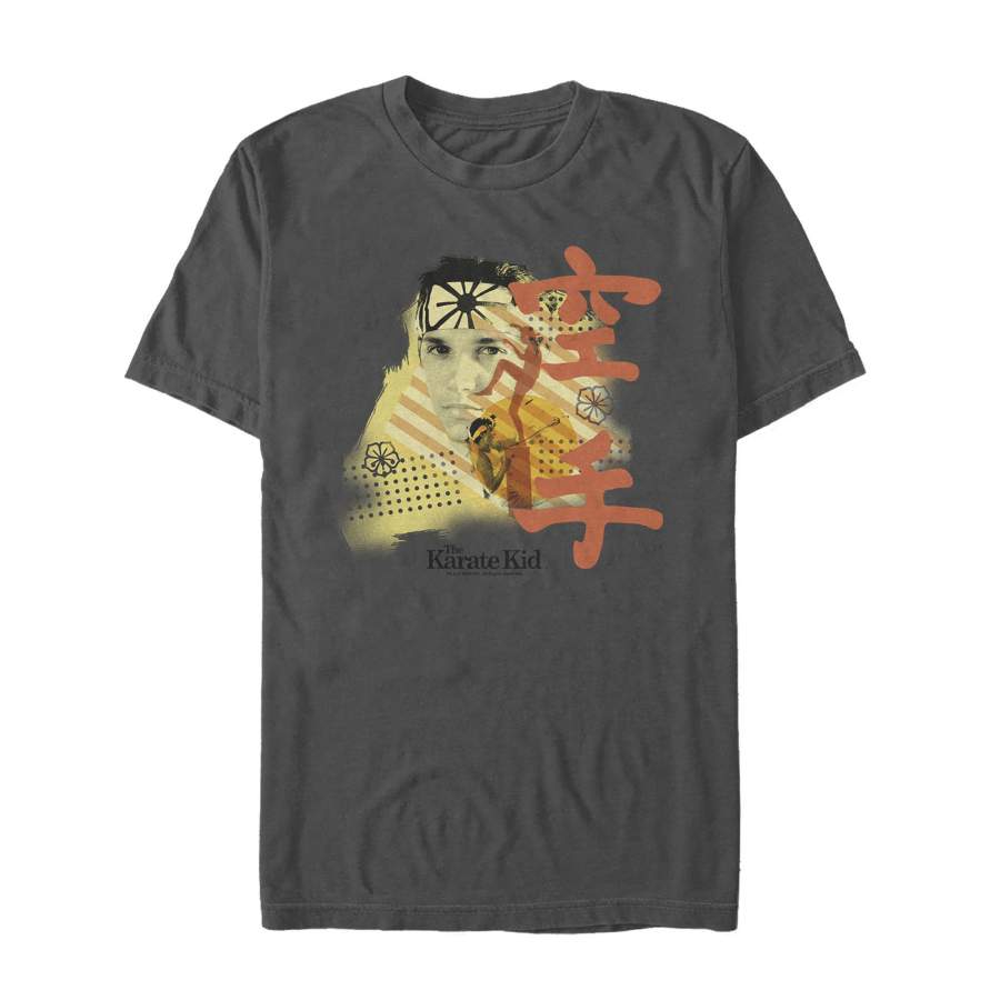 The Karate Kid Men’s LaRusso Kanji Portrait  T Shirt