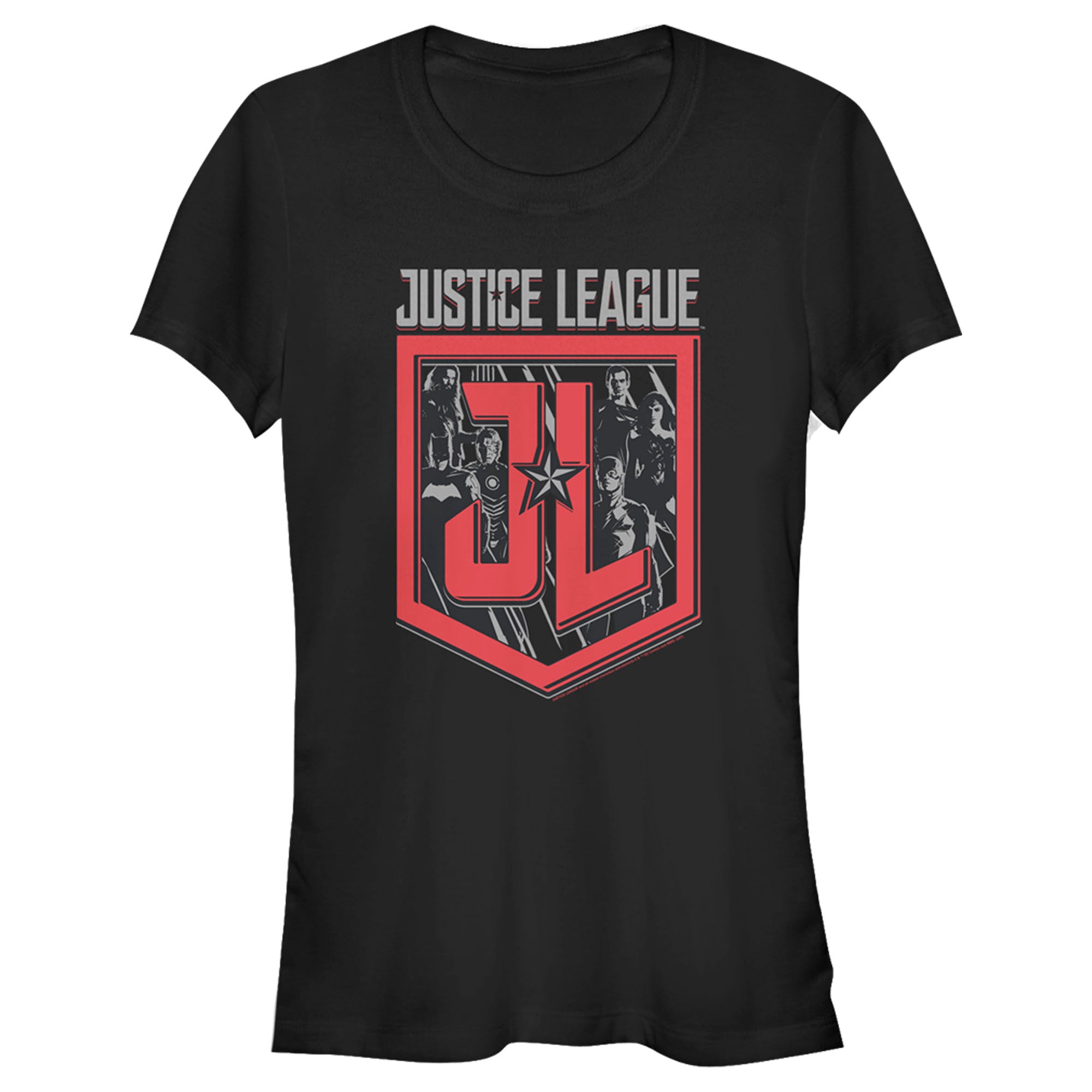 Zack Snyder Justice League Junior’S Character Shield  T-Shirt