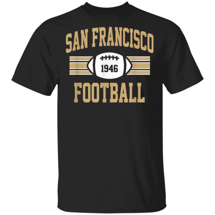 San Francisco Football Athletic Vintage Sports Team Fan Dark TShirt