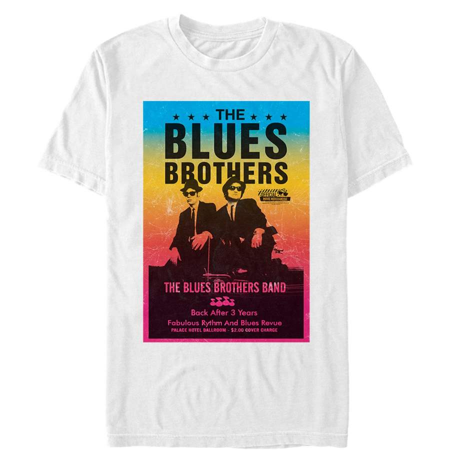 The Blues Brothers Men’s Retro Band Poster  T Shirt