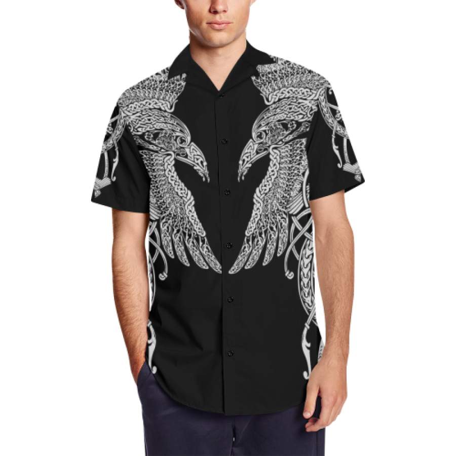 Viking Short Sleeve Shirt – Munin Raven A7