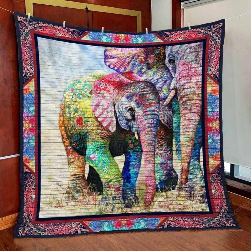 Elephant Ver16 Blanket TH1507 Quilt