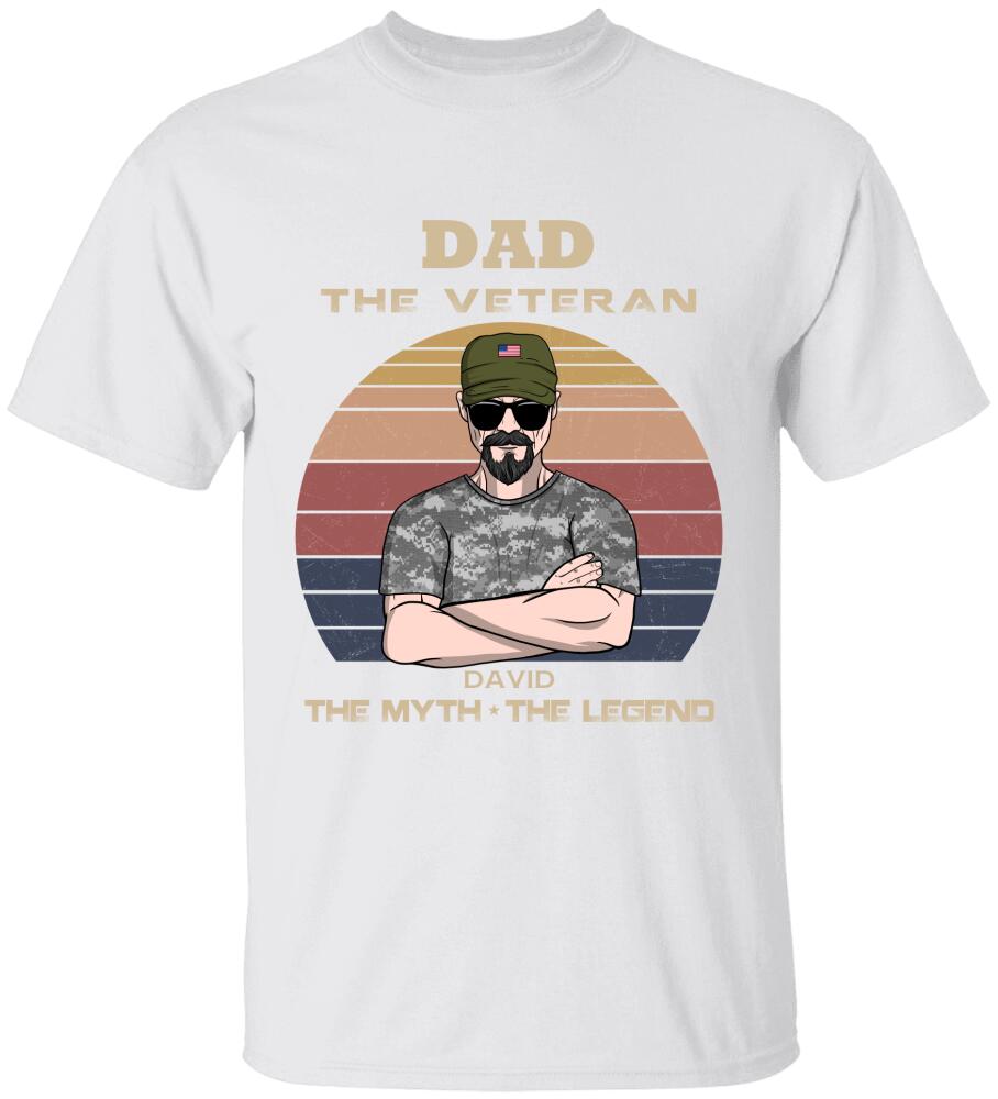 Veteran – The Myth The Legend – Personalized Shirt