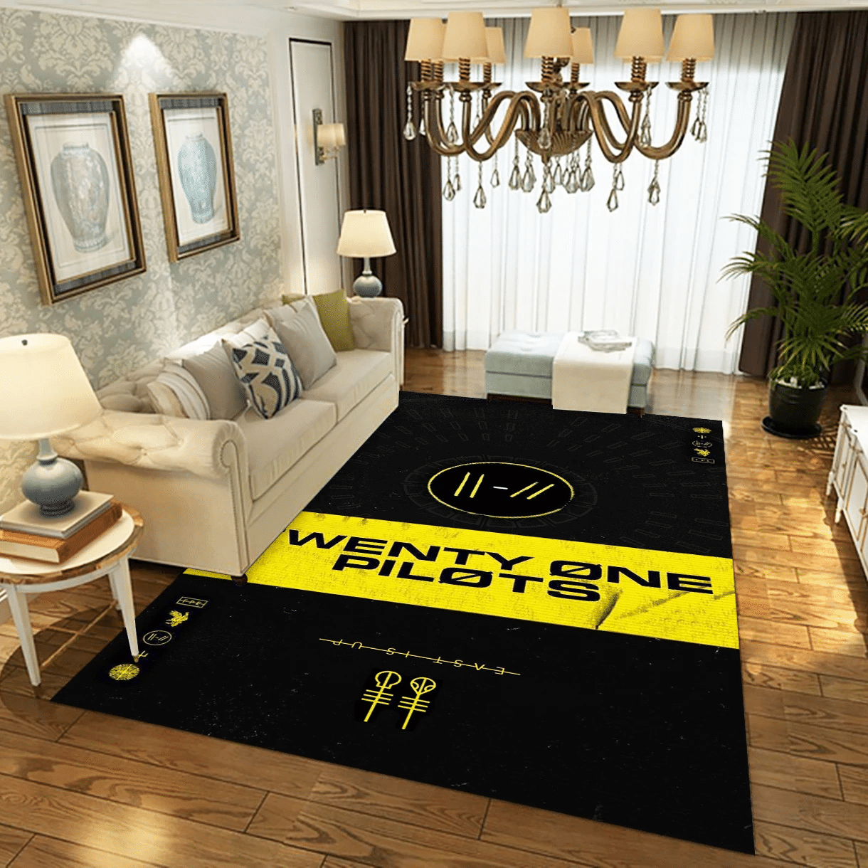 Twenty One Pilots Logo Music Area Rug, Living Room  Rug – Christmas Gift Us Decor