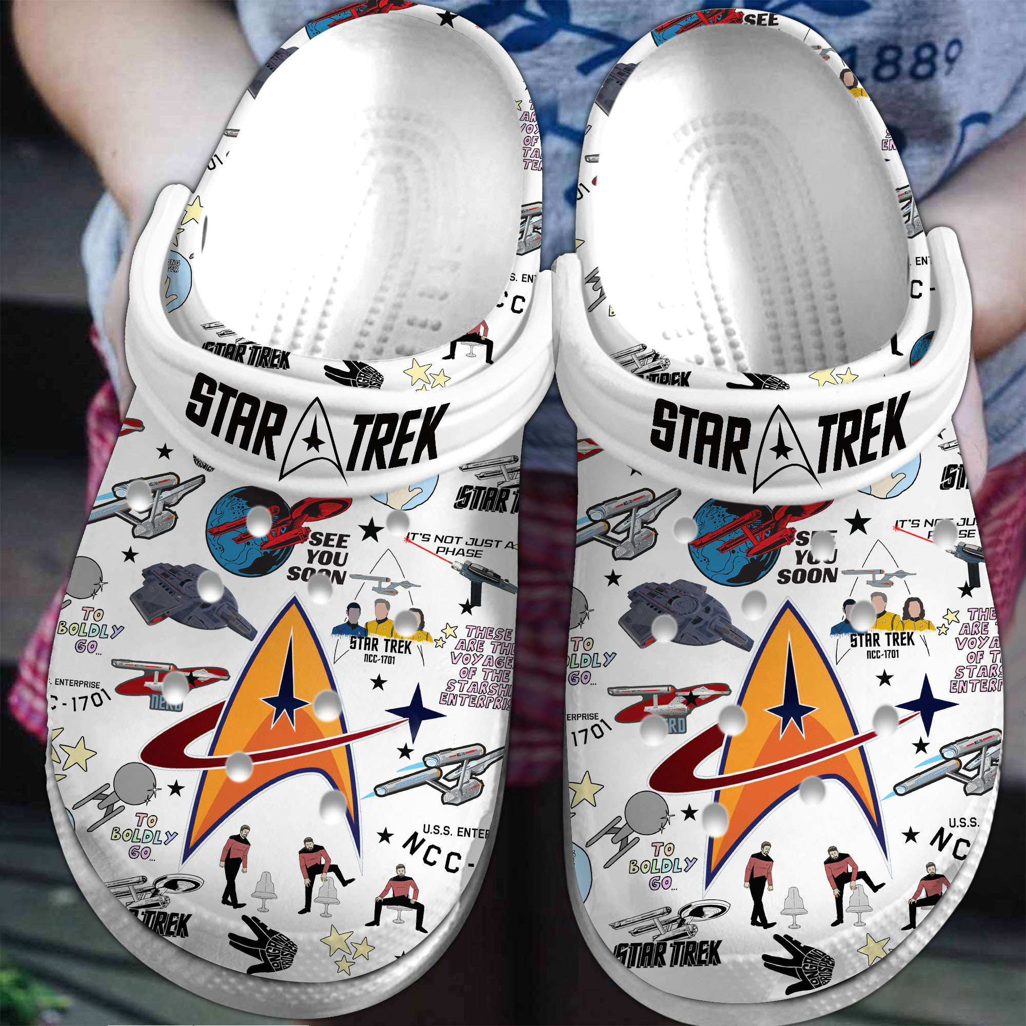 Premium Star Trek Movie Crocs Crocband Clogs Shoes Comfortable For Men Women and Kids