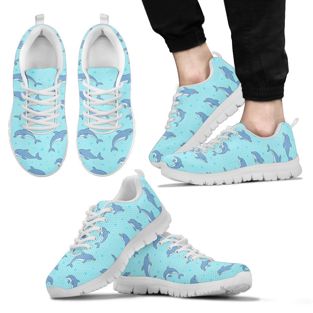 Dolphin Baby Cute Print Pattern Men Sneakers