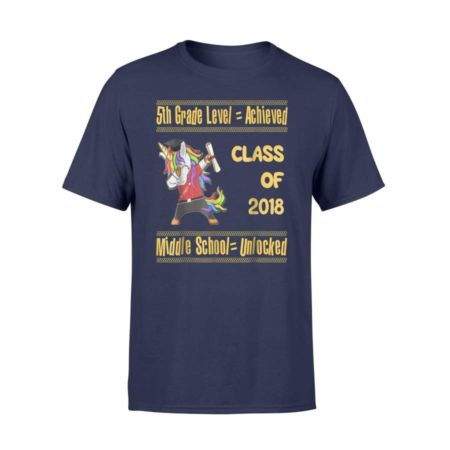 5th Grade Graduation Dabbing Unicorn Boys Class T Shirt