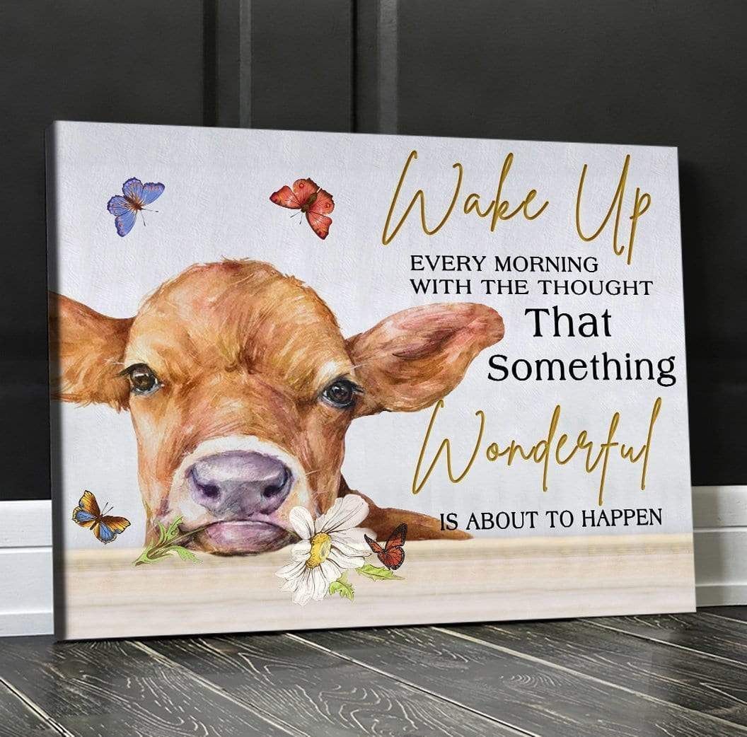 Wonderful Cow Wall Art Canvas Gift For Family, Wall Art Decor, Canvas Print, Home Decor