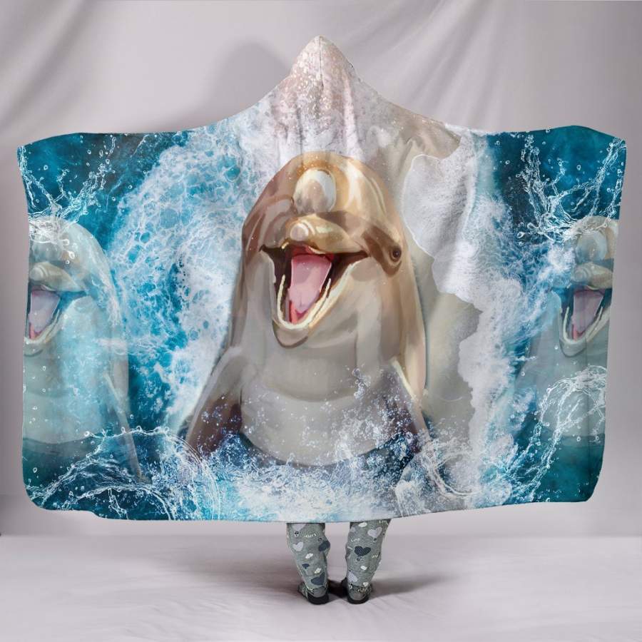 Dolphin Hooded Blanket