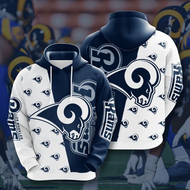 Los Angeles Rams Long Sleeve 74 Unisex 3D Hoodie Gift For Fans