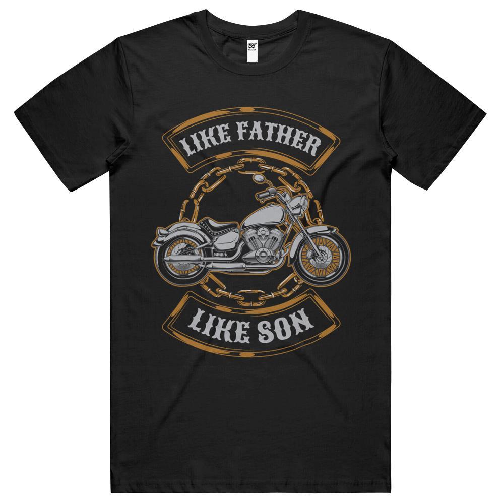 Vintage Like Father Like Son Motorcycle Gift T Shirts