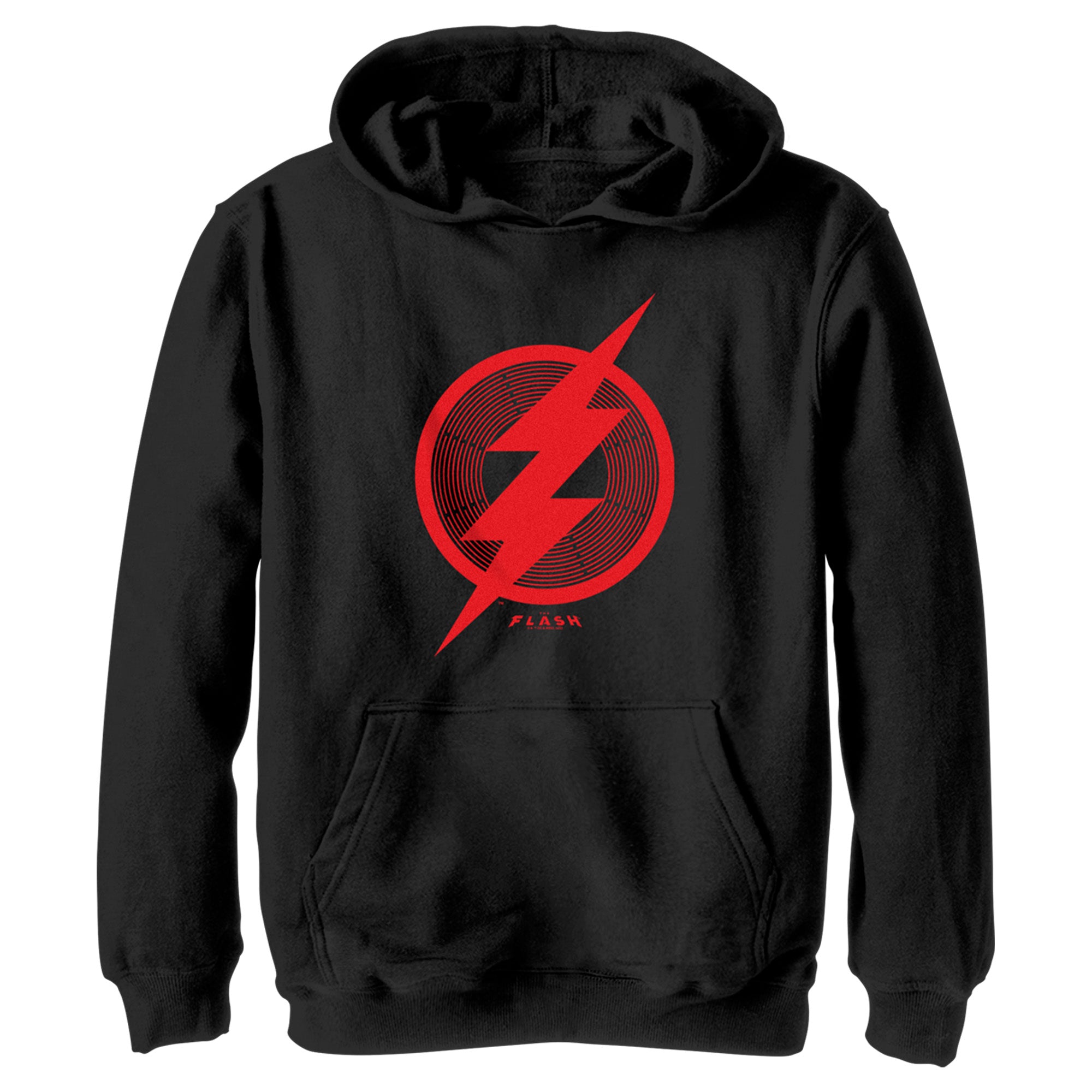 Boy’S The Flash Red Lightning Bolt Symbol Pull Over Hoodie