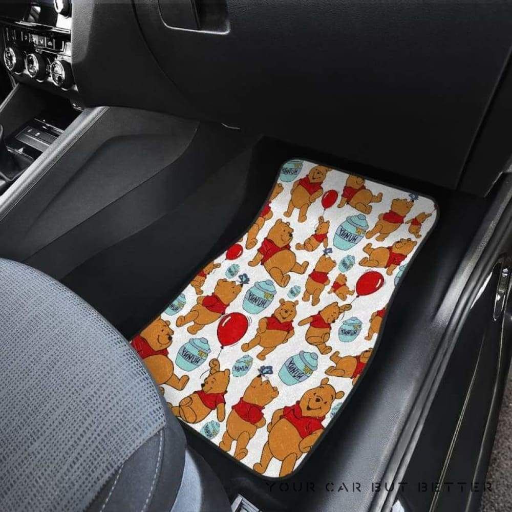 Winnie The Pooh Car Floor Mats 081812 Personalized Car Seat Floor Mat Custom Print v10849