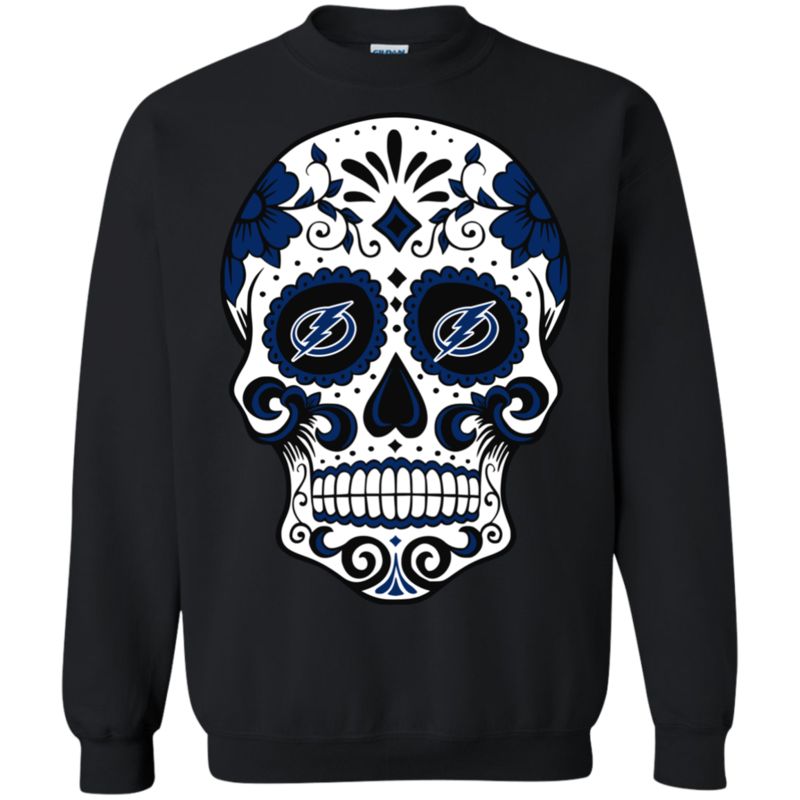 Tampa Bay Lightning Sugar Skull T-Shirt Long Sleeve Sweatshirt Hoodie