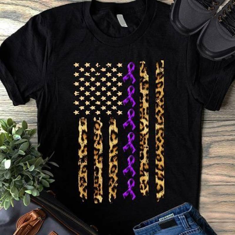 American Flag Leopard Classic T-Shirts