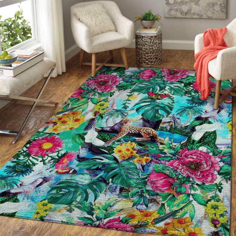 Tropical Jungle II – Animals Area Rug Carpet