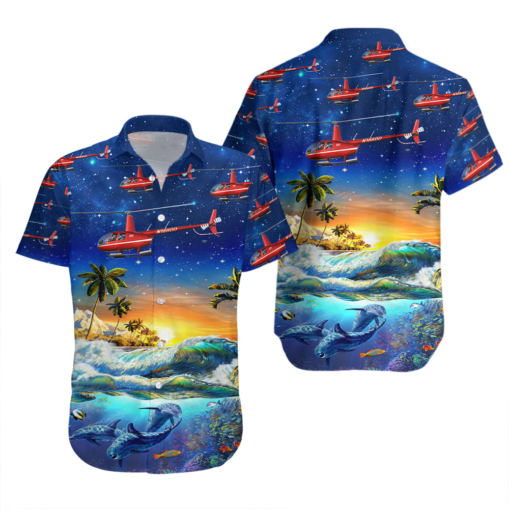 Dolphin Life Aloha Hawaiian Shirt – All Over Print Hawaiian Shirt – Mens Hawaiian Shirt