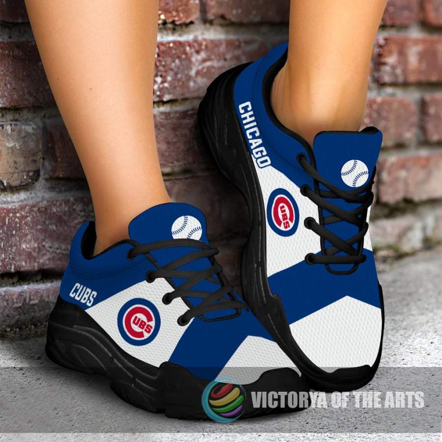 Colorful Logo Chicago Cubs Chunky Sneakers