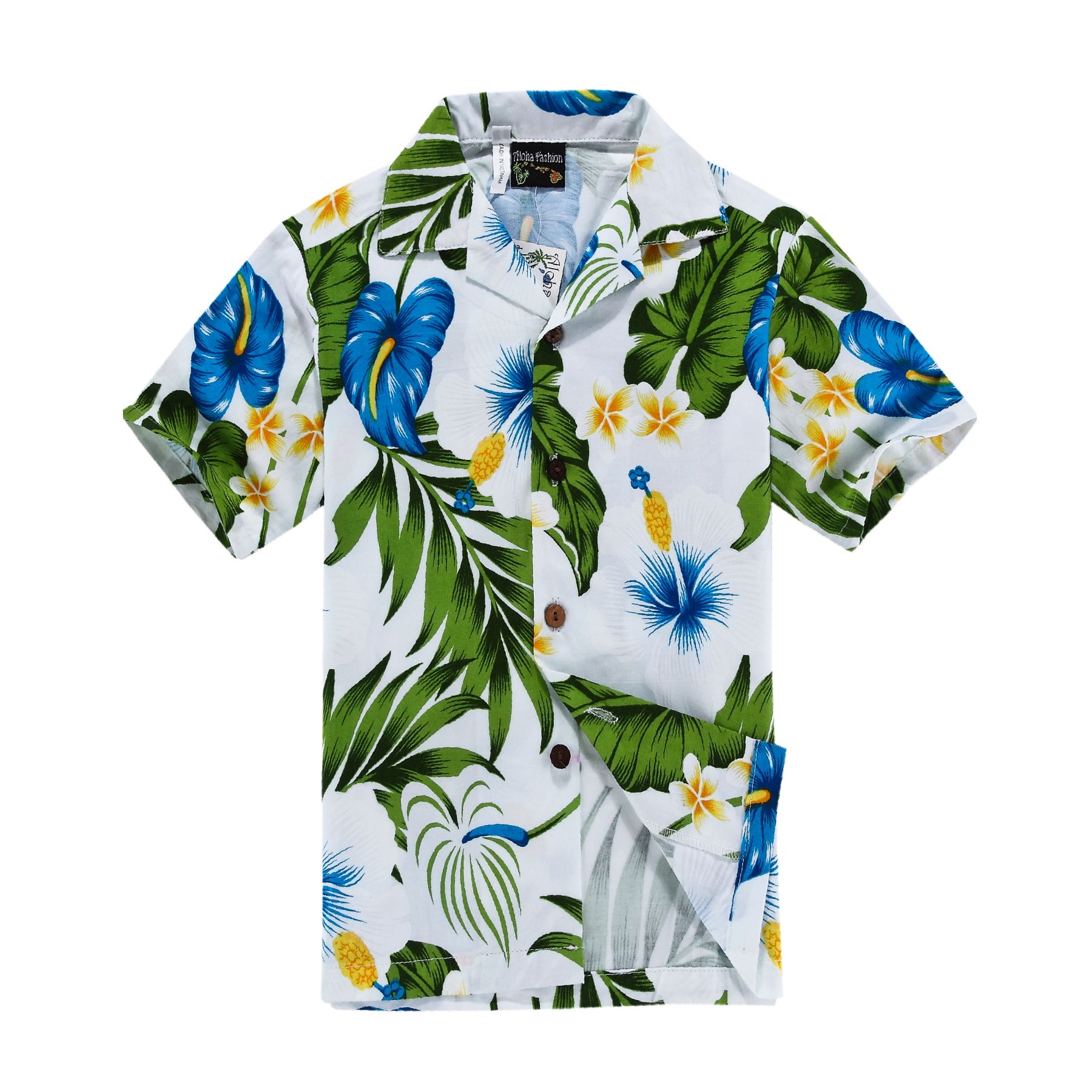 Floral White High Quality Hawaii Shirt Ha18473