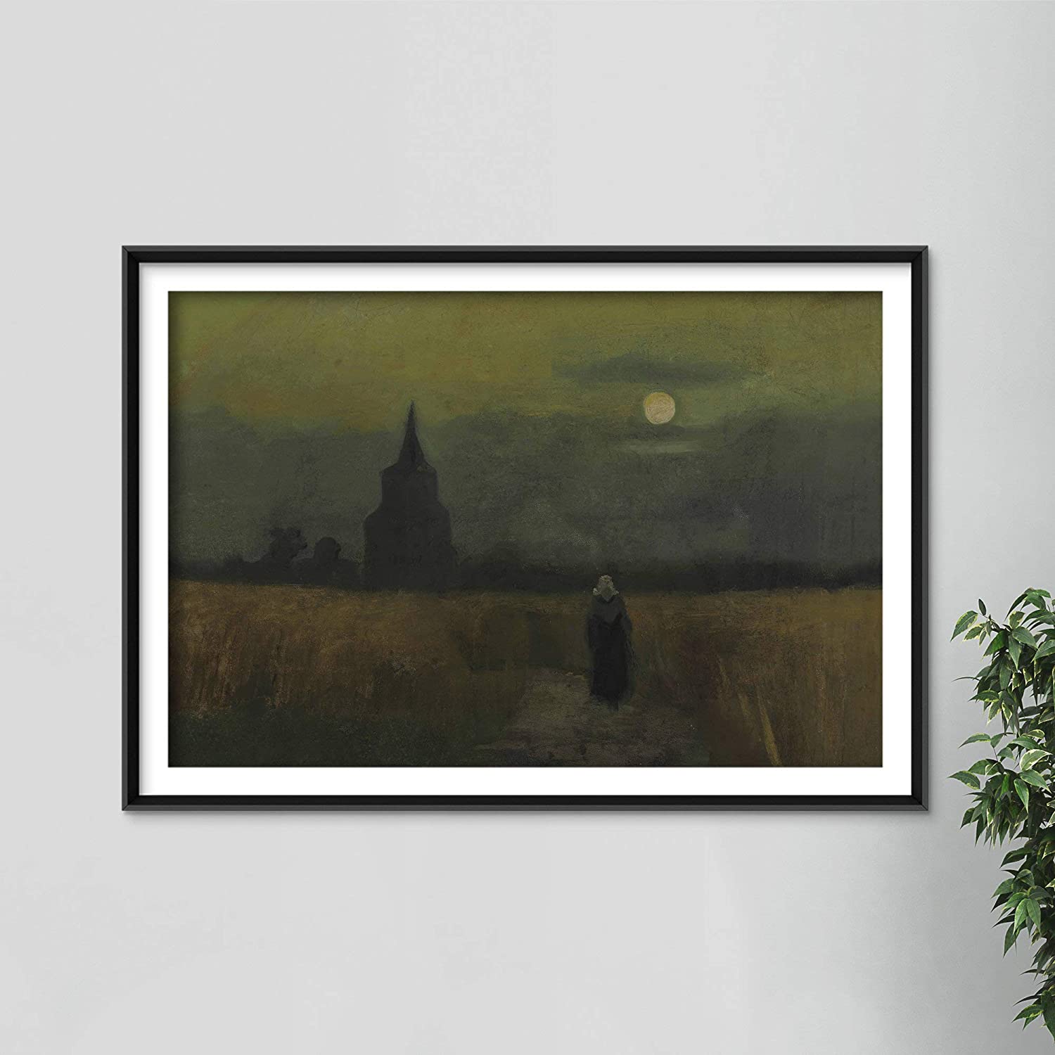 Art Posters For Room Aesthetic Vincent Van Gogh – The Old Tower In The Fields  – Classic Painting Photo Poster Print Art Gift Wall Home Decor