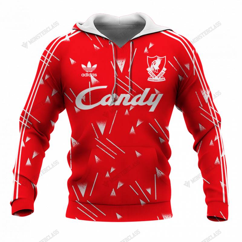 Liverpool 1989-91 Candy Football Sport Home – CUSTOMIZE NAME AND NUMBER – HOT SALE 3D PRINTED